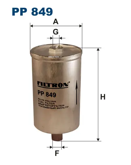 FILTRON PP849 PETROL FILTER (INJECTOR & CARBURETOR)