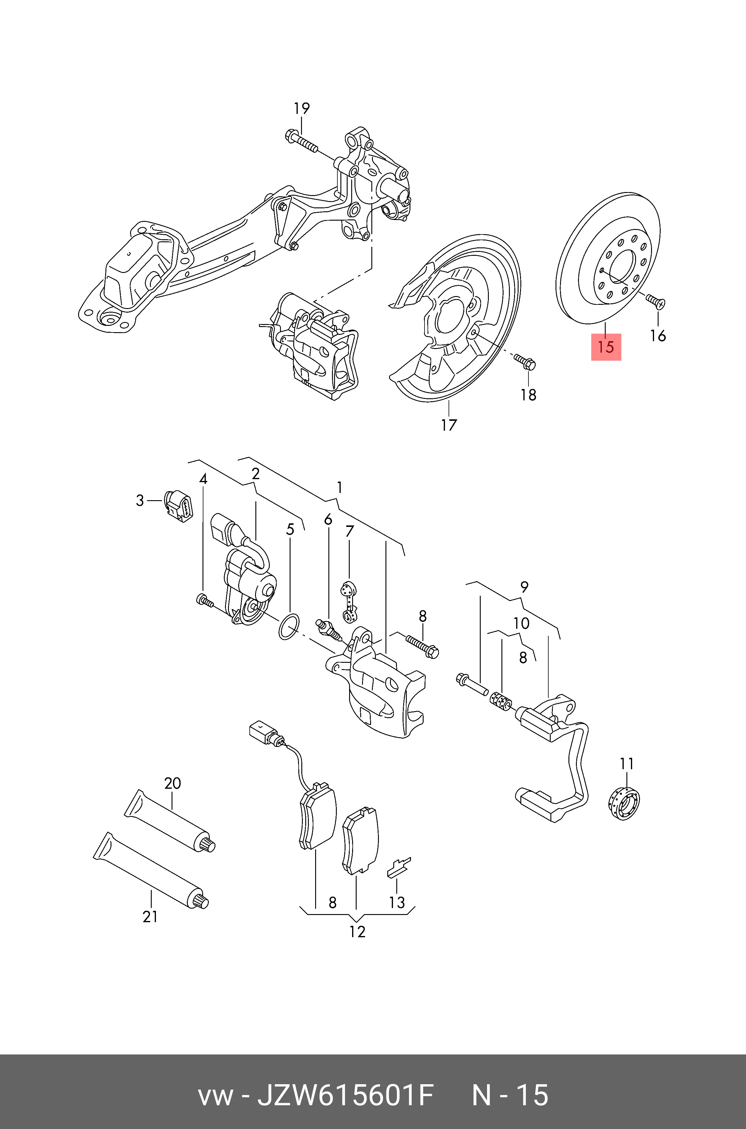 VAG JZW615601F ROTOR DISC