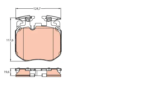 TRW GDB2147 BRAKE PADS