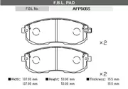FBL AFP505S BRAKE PADS