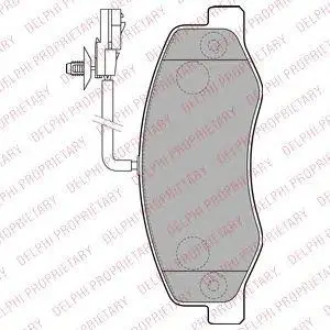 DELPHI LP2192 BRAKE PADS