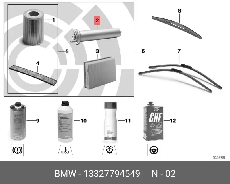 BMW 13327794549 PETROL FILTER (INJECTOR & CARBURETOR)