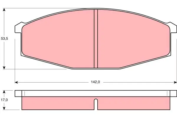 TRW GDB251 BRAKE PADS