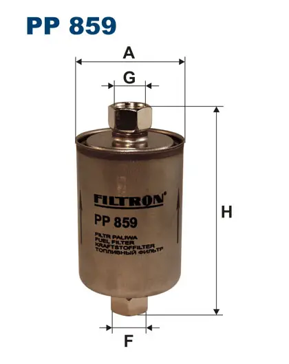 FILTRON PP859 PETROL FILTER (INJECTOR & CARBURETOR)