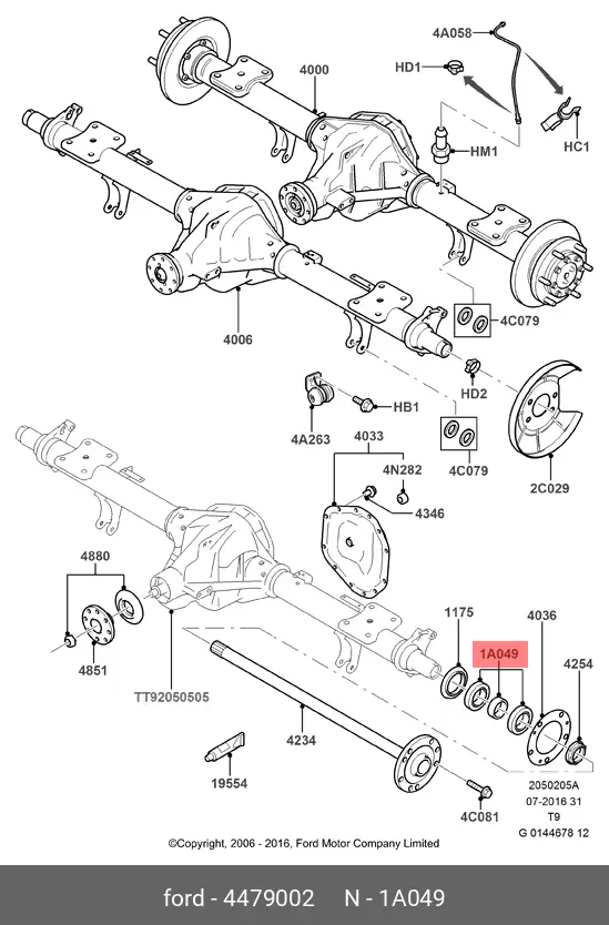 FORD 4 479 002 WHEEL BEARING/SEAL KIT