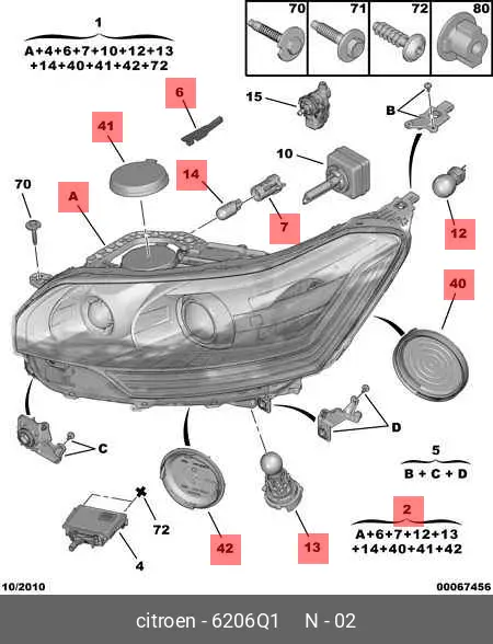 Peugeot / Citroen 00006206Q1 PART
