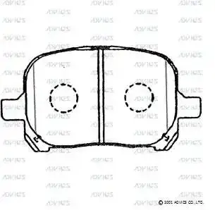 ADVICS A1N097 BRAKE PADS