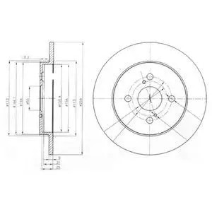 DELPHI BG4055 ROTOR DISC