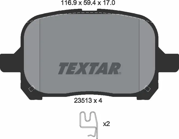 TEXTAR 2351302 BRAKE PADS