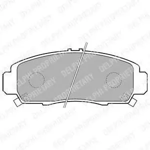 DELPHI LP1704 BRAKE PADS