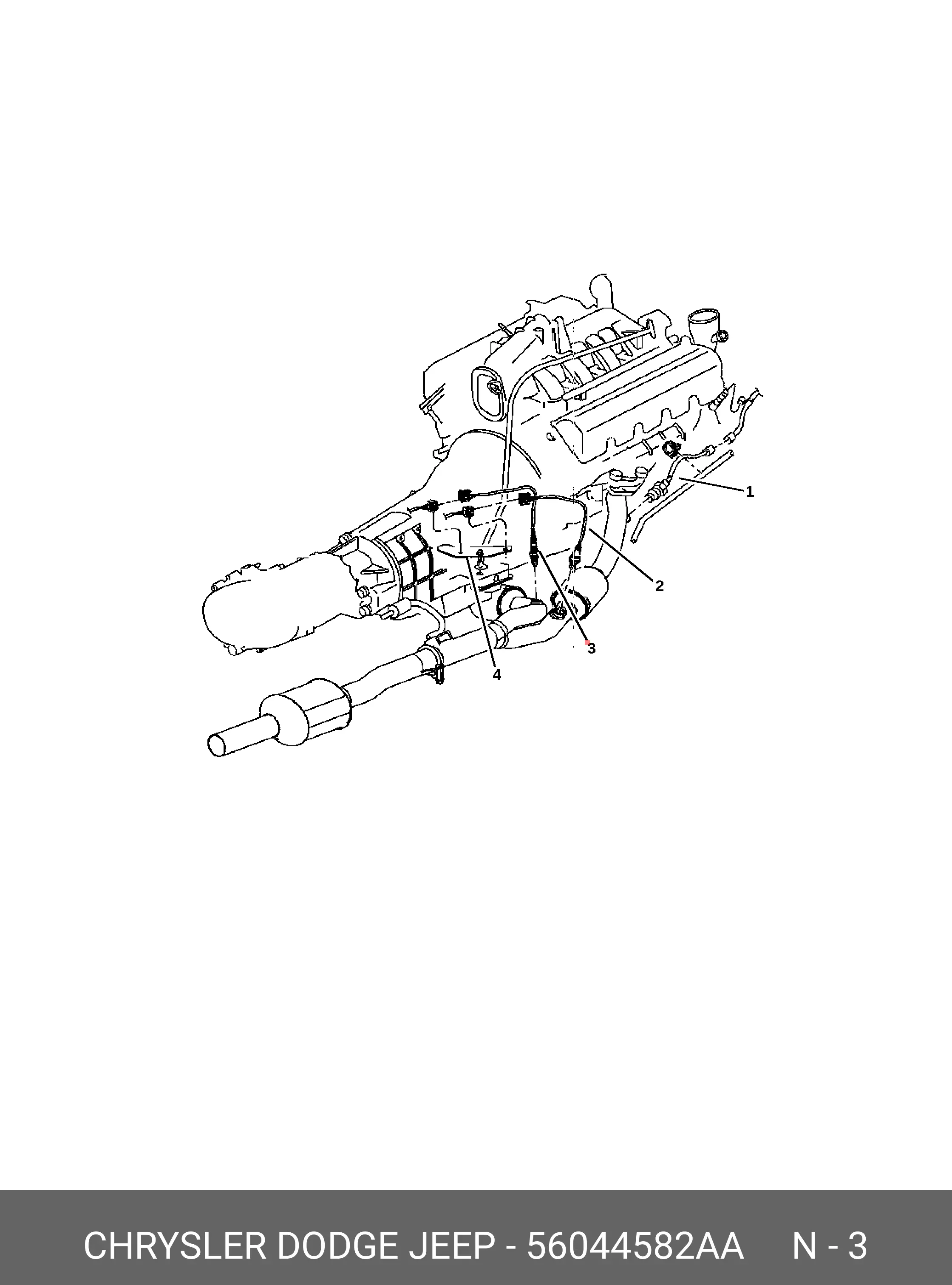 CHRYSLER 56044582AA OXYGEN SENSOR
