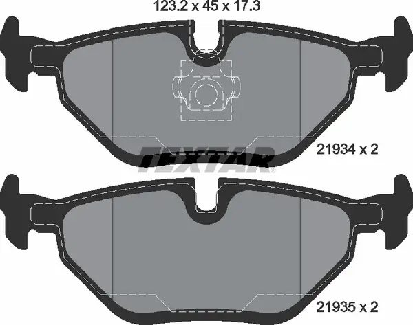 TEXTAR 2193402 BRAKE PADS