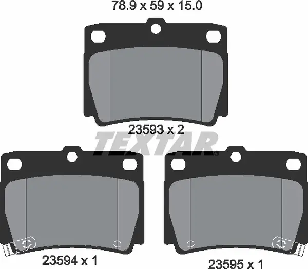 TEXTAR 2359301 BRAKE PADS