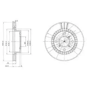 DELPHI BG3160 ROTOR DISC