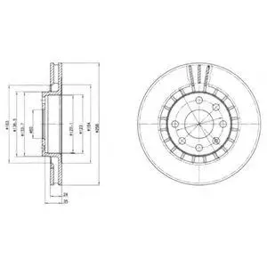 DELPHI BG2443 ROTOR DISC