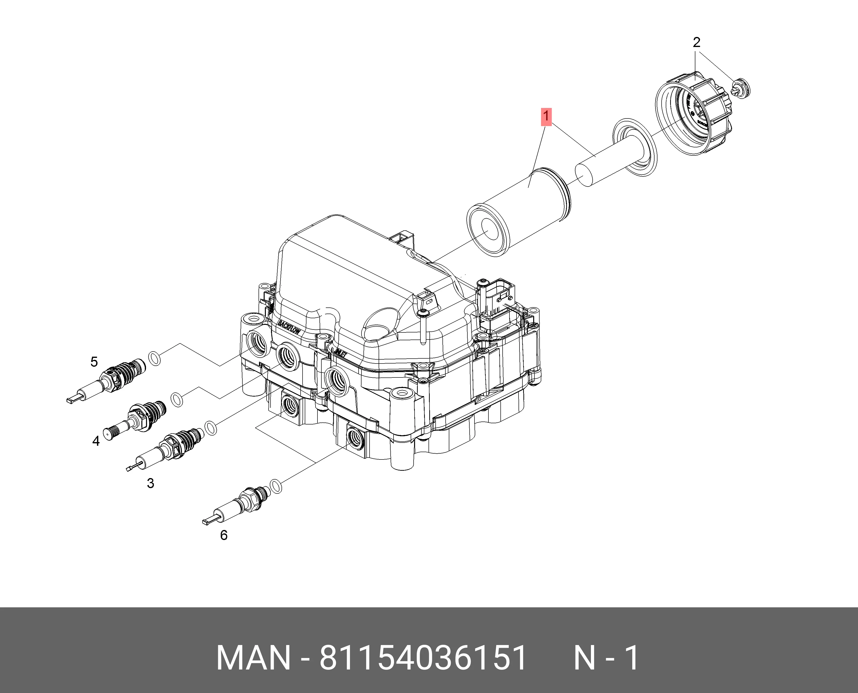 MAN 81.15403-6151 FUEL FILTER (ELEMENT)