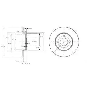 DELPHI BG2454 ROTOR DISC
