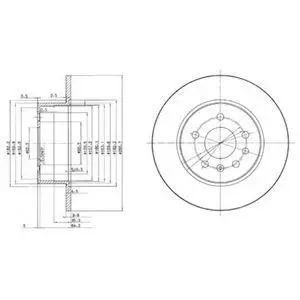 DELPHI BG3274 ROTOR DISC