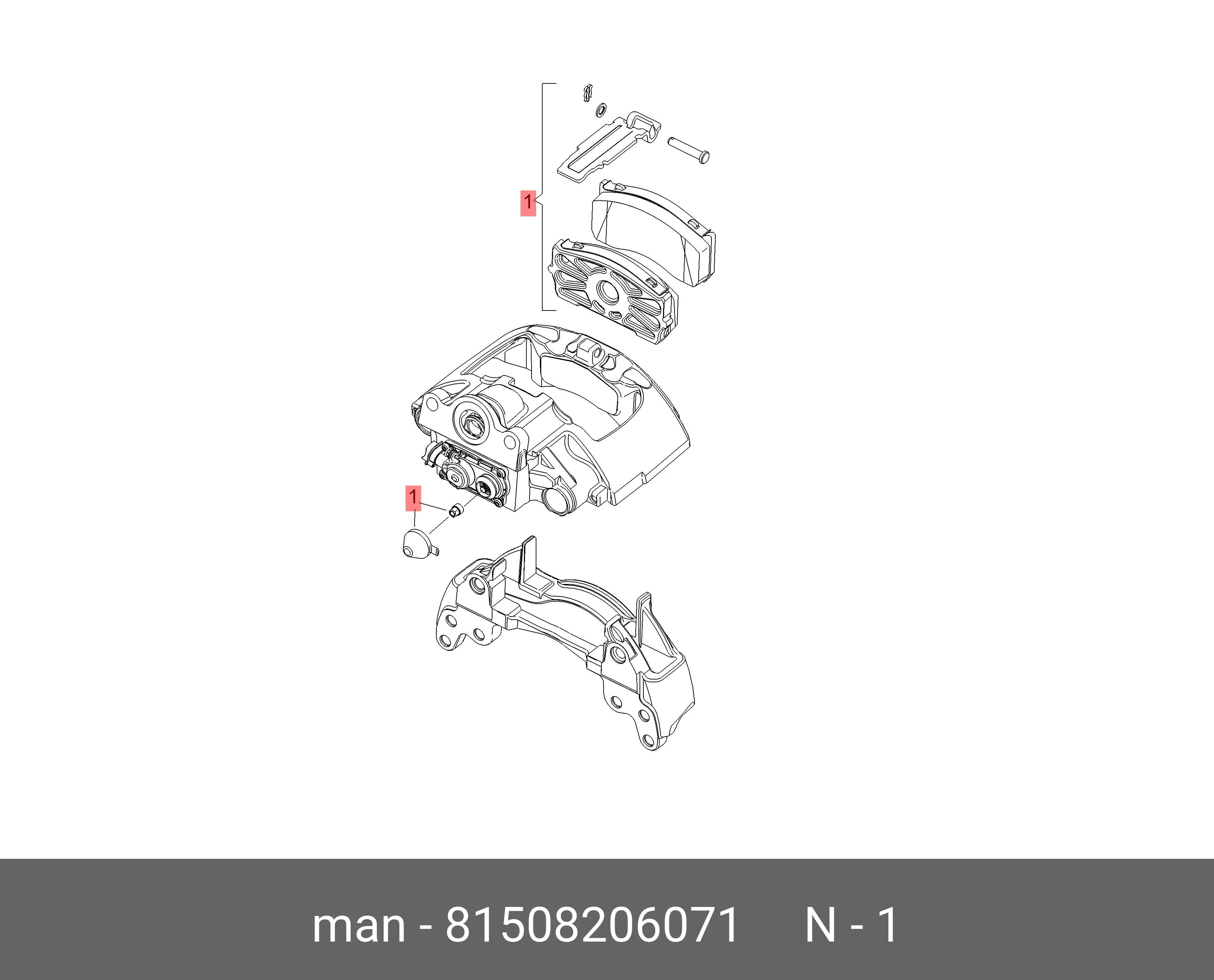 MAN 81 50820 6071 BRAKE PADS