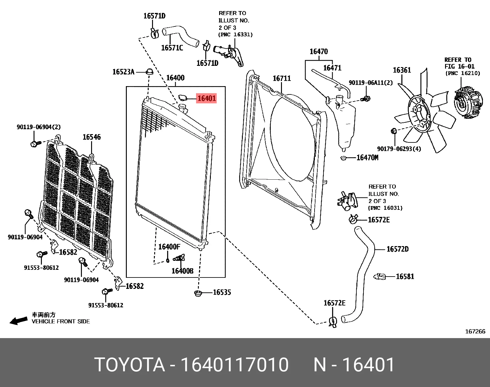 TOYOTA 16401-17010 RADIATOR CAP