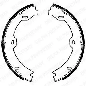 DELPHI LS1923 BRAKE SHOE