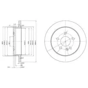 DELPHI BG3398 ROTOR DISC