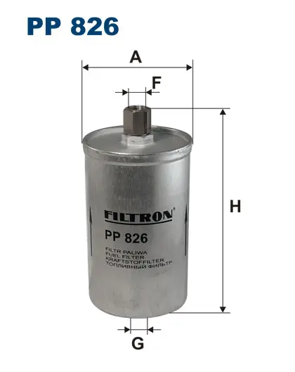 FILTRON PP826 PETROL FILTER (INJECTOR & CARBURETOR)