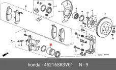 HONDA 45216-SR3-V01