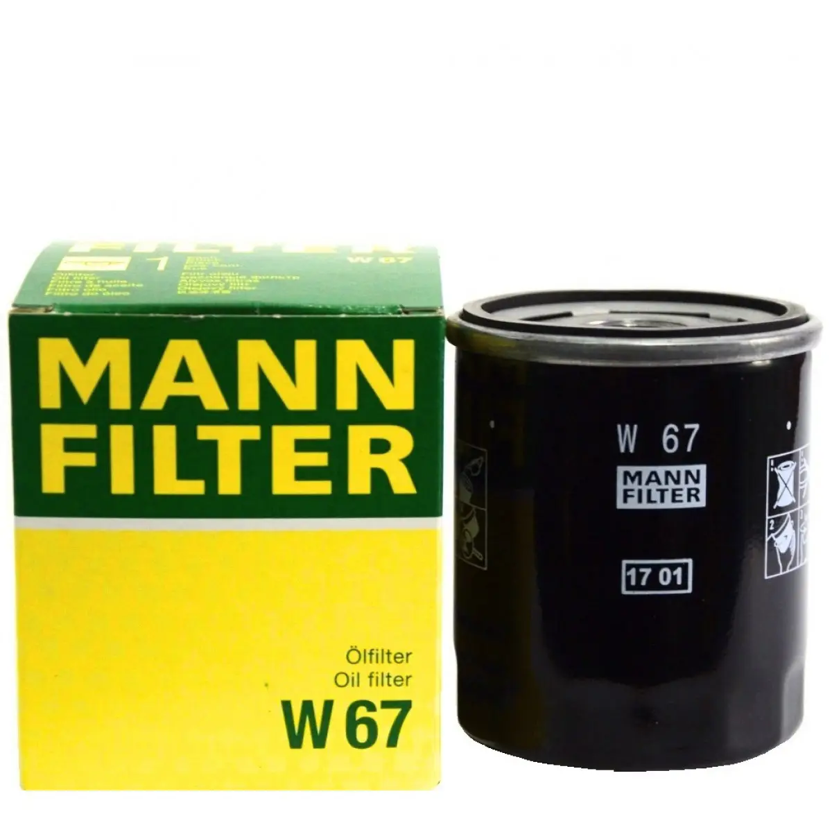 MANN-FILTER W67 OIL FILTER (SPIN-ON)