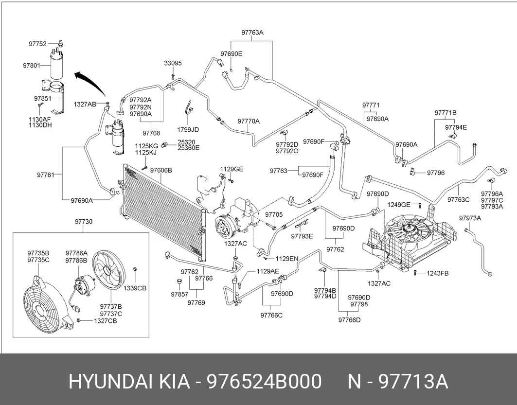 HYUNDAI 97652-4B000 V-BELT