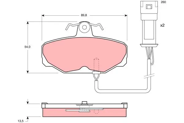 TRW GDB471 BRAKE PADS