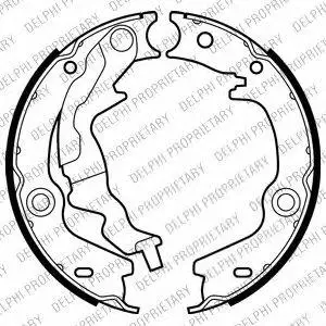 DELPHI LS2017 BRAKE SHOE