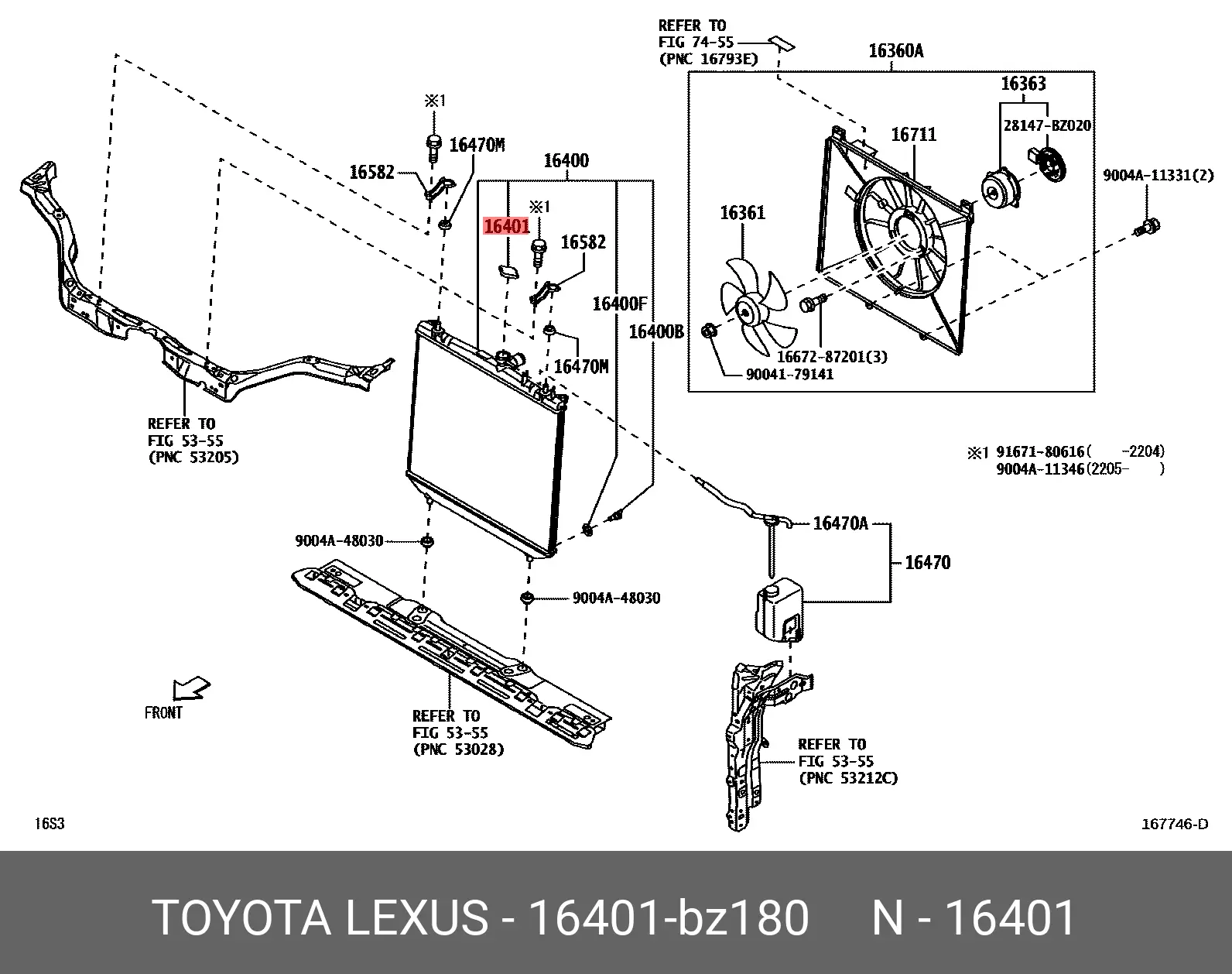 TOYOTA 16401BZ180 RADIATOR CAP