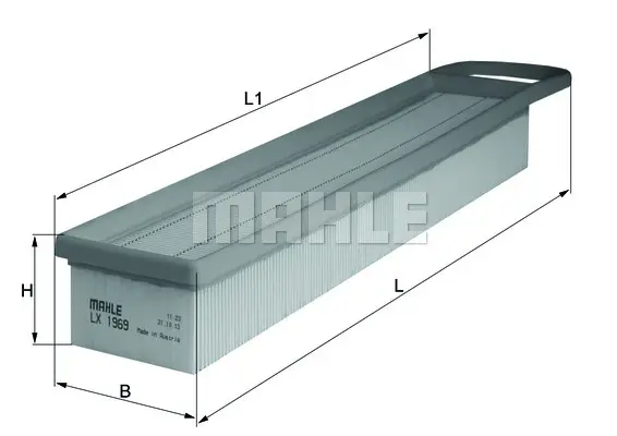 MAHLE/KNECHT LX 1969 AIR FILTER