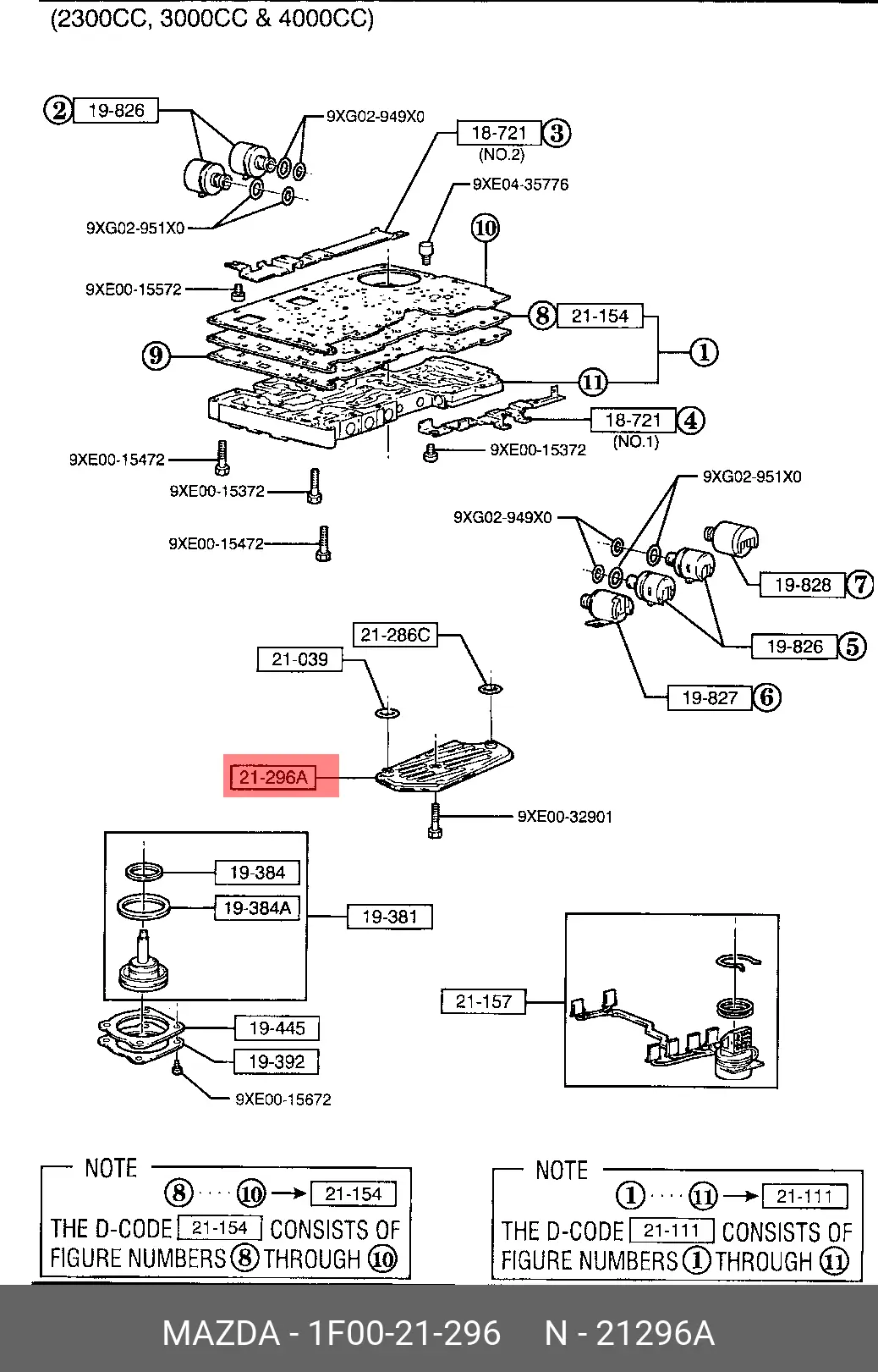 MAZDA 1F00-21-296 TRANSMISSION FILTER